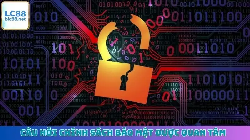 Câu hỏi chính sách bảo mật được quan tâm