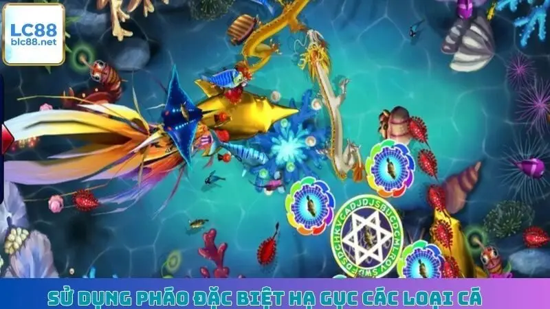 Sử dụng pháo đặc biệt hạ gục các loại cá